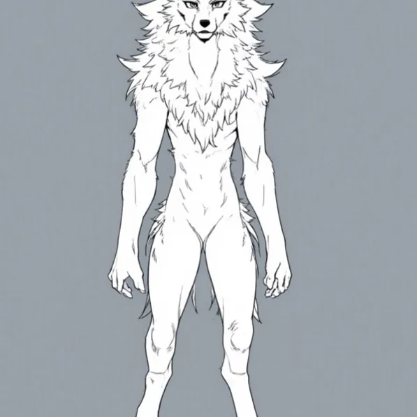 Z-Anime: minimal simple shapes, few details