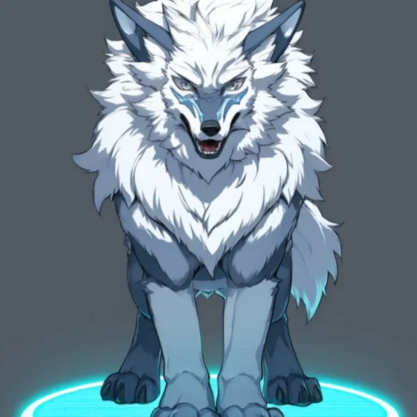 Z-Anime: glowing neon light from below