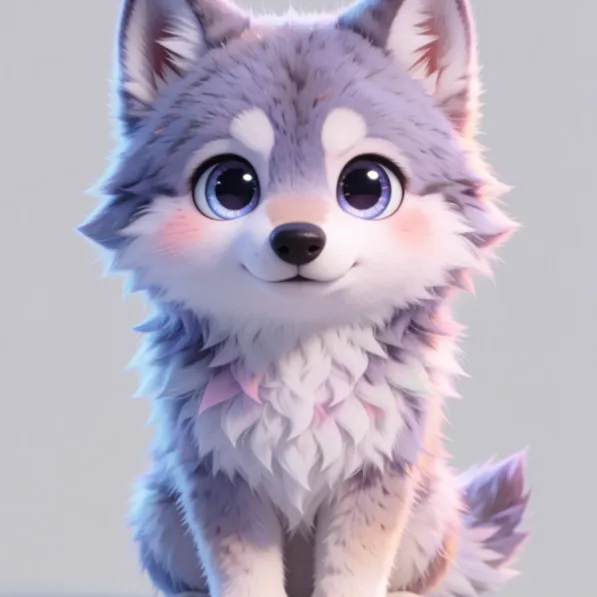 Krea 2 Turbo: adorable cute friendly, big soft sparkling eyes, pastel soft colors