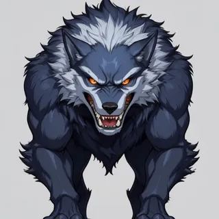 fierce menacing, aggressive snarl, sharp teeth — 사나움