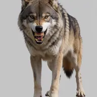 Krea 2 Turbo: fierce menacing, aggressive snarl, sharp teeth