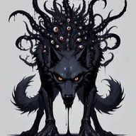 Z-Anime: nightmarish eldritch horror, grotesque, multiple eyes, dripping ichor