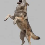 Krea 2 Turbo: rearing up on hind legs roaring