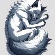 Z-Anime: curled up sleeping peacefully