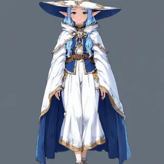 an elf mage girl — 구절 그대로 정확히 반영