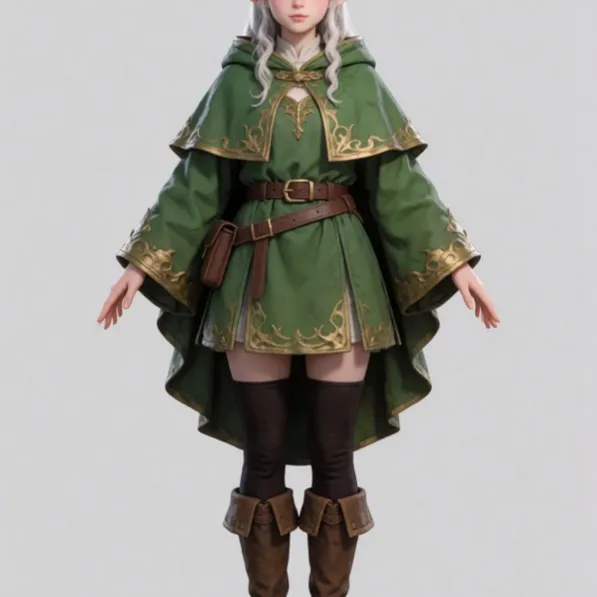 Krea 2 Turbo: an elf mage girl