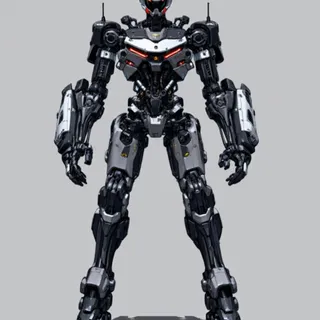a sleek humanoid robot — 구절 그대로 정확히 반영