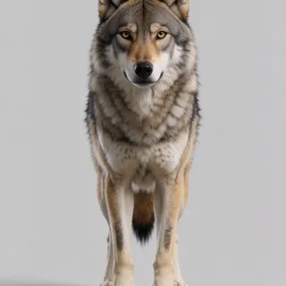 a wolf beast — 사진급 실제 늑대, 네발