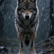 Krea 2 Turbo: heavy rain, wet, raindrops