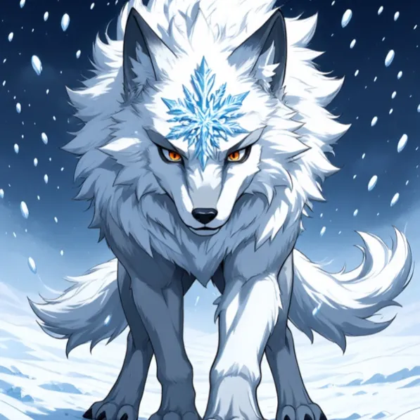Z-Anime: blizzard snowstorm, snow flying